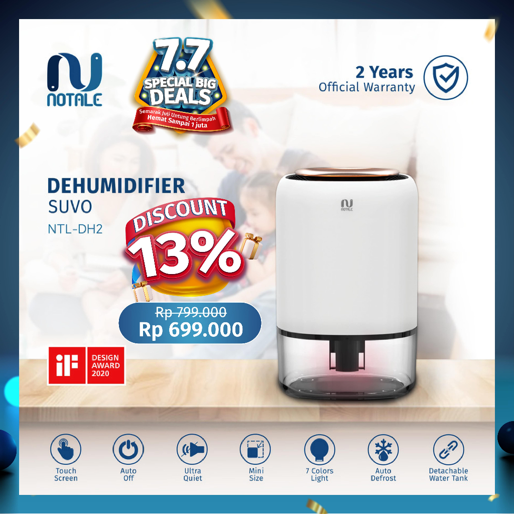 NEW PRODUCT NOTALE DEHUMIDIFIER SUVO PENYERAP LEMBAB RUANGAN DEHUMIDIFIER RUANGAN DEHUMIDIFIER SERAP