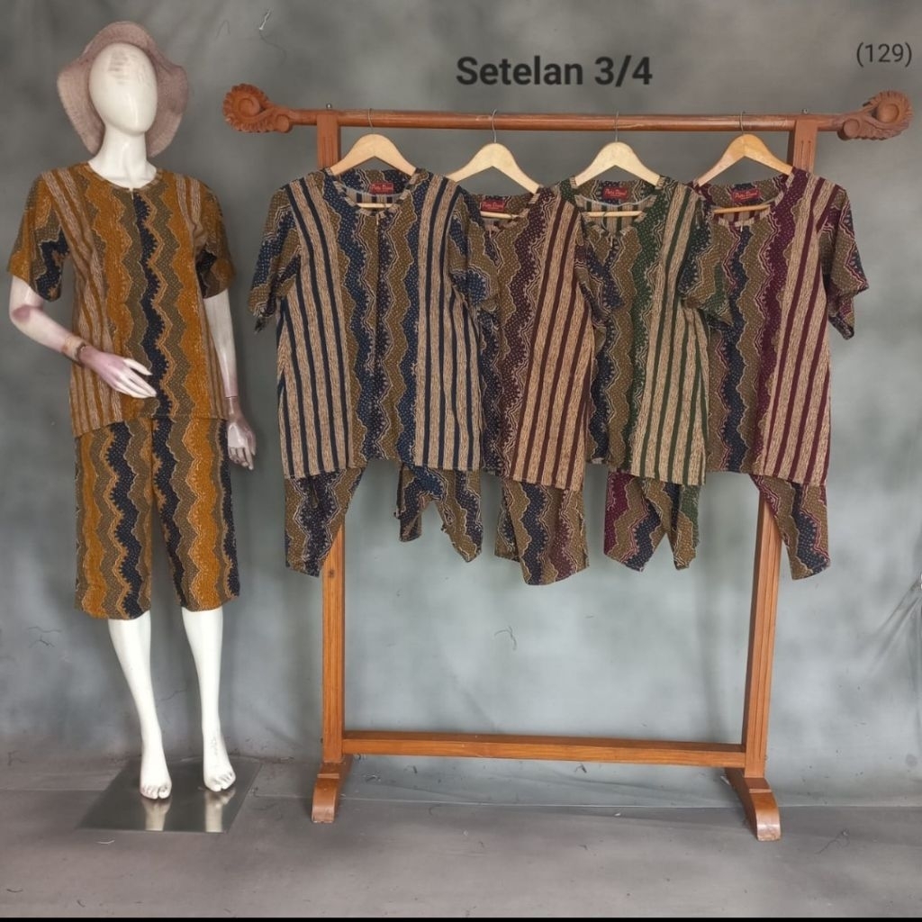Setelan 3/4 By Putri Diana Busui Bahan Rayon Halus