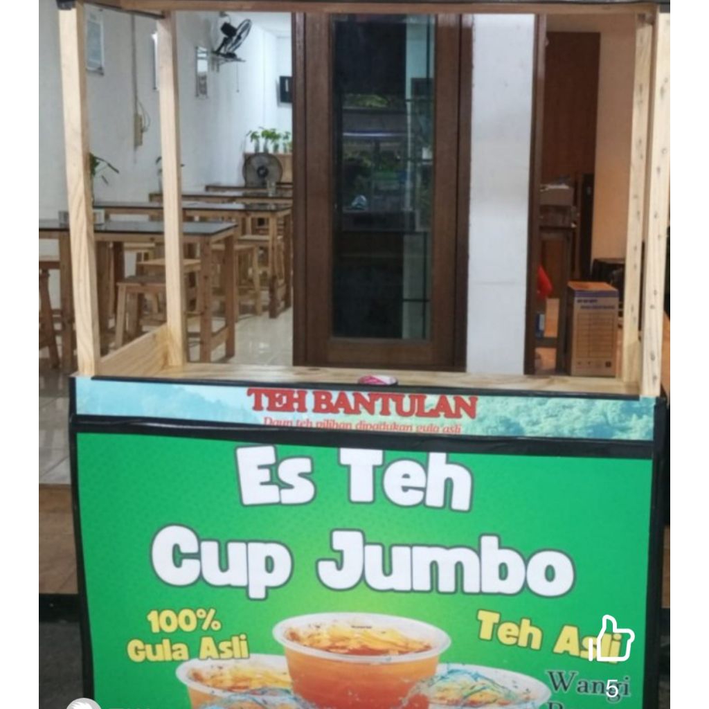 Gerobak Es Teh Jati Belanda Bekas