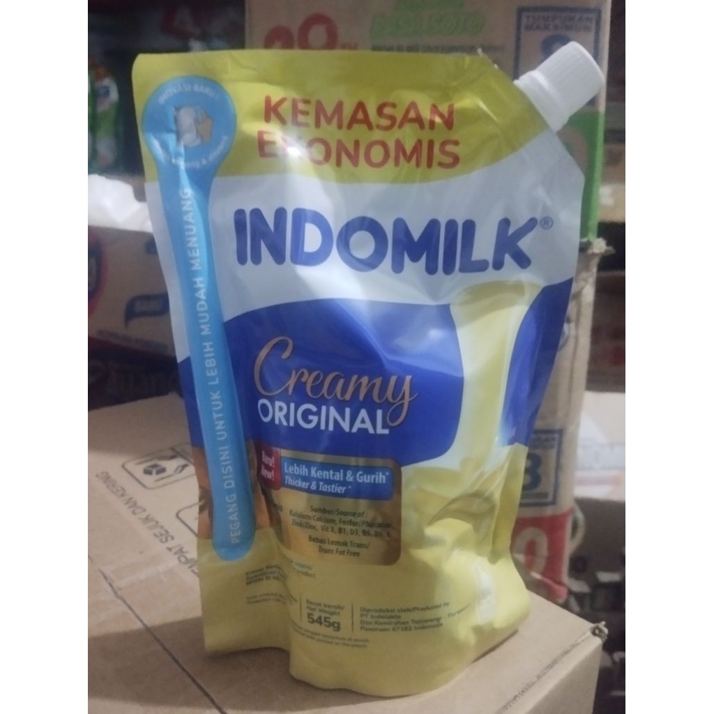

Indomilk susu kental manis pouch 545 gram anti tumpah