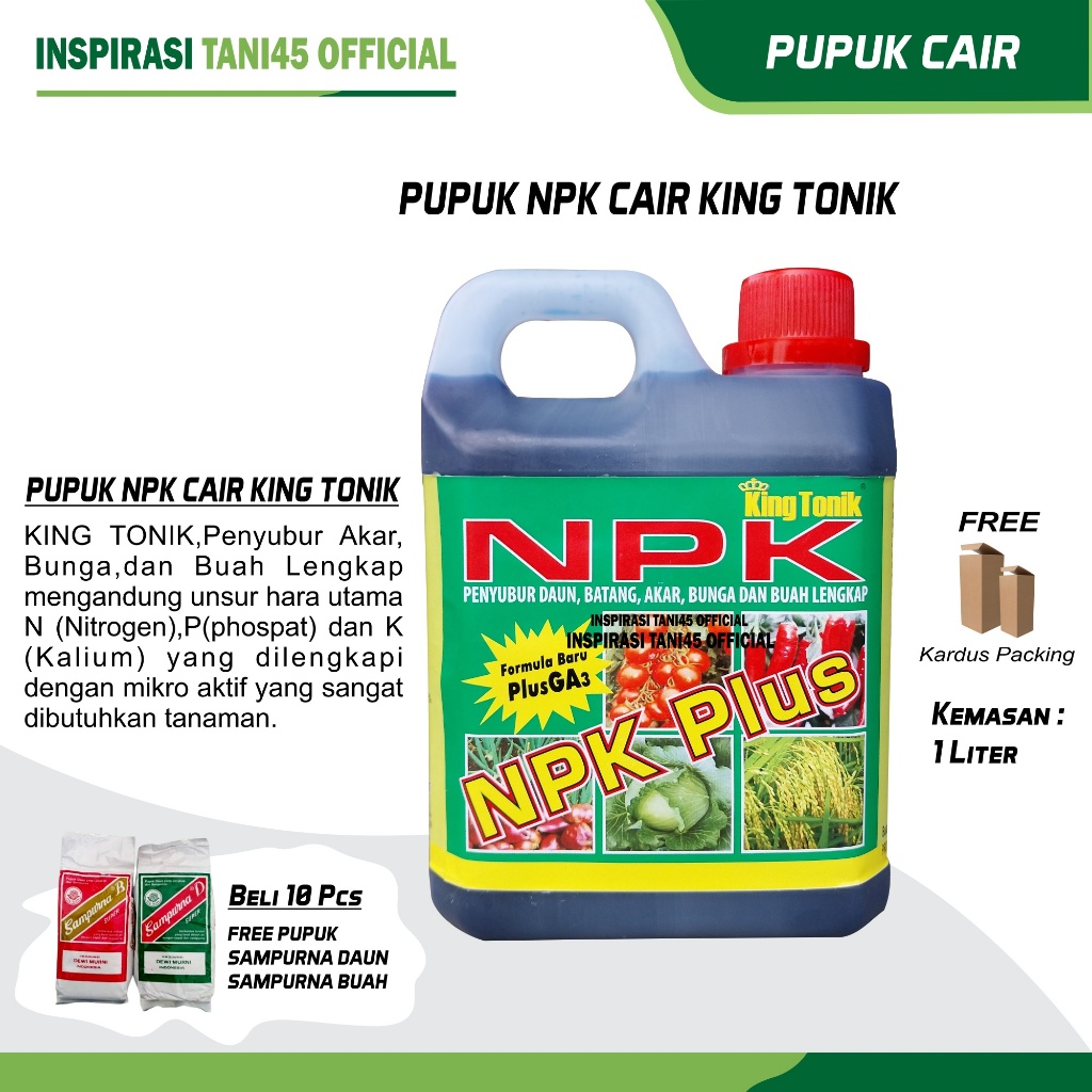 Pupuk NPK Cair King Tonik Kemasan 1 liter
