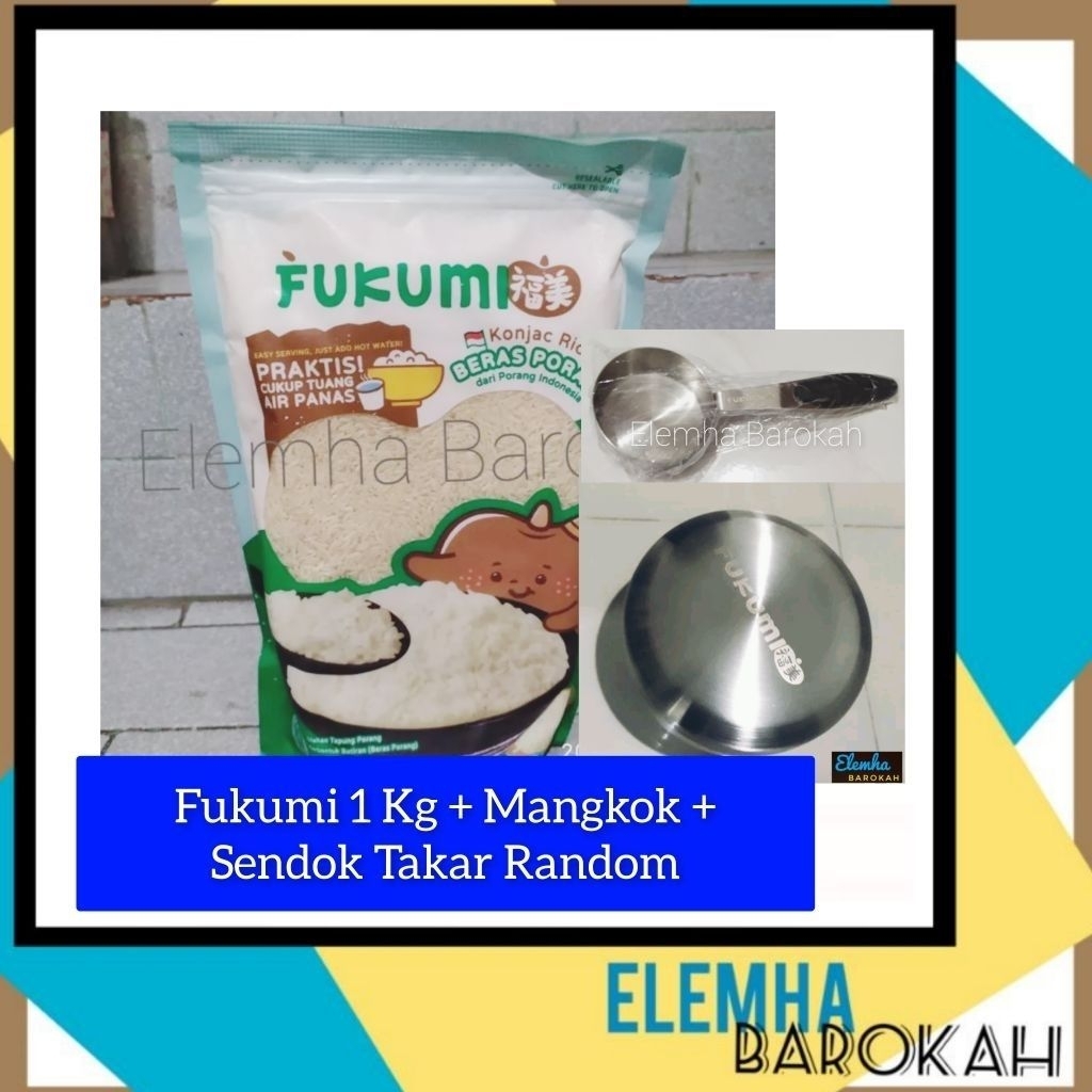

Fukumi Beras Porang Instan Shirataki Pouch 1 Kg 1Kg