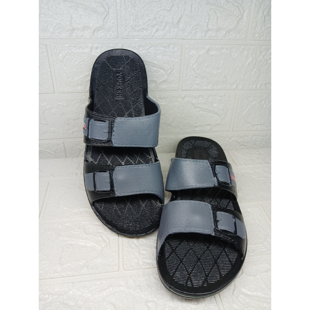 129 YOUKEN HOKI SANDAL KARET  SLOP SELOP COWOK  LAKI-LAKI PRIA ANTI AIR NYAMAN DIPAKAI HARIAN
