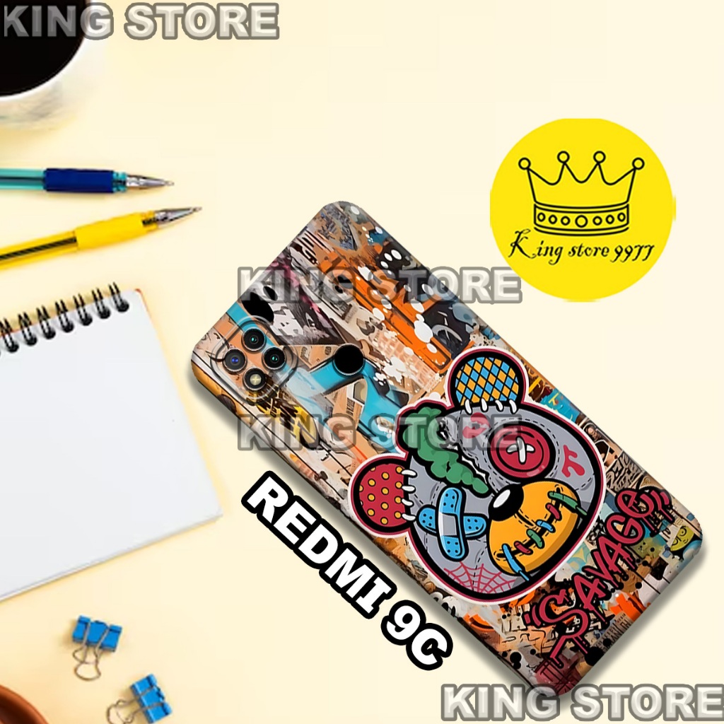 (KS15)  Softcase karet untuk REDMI 9C Motif gambar karakter Grafity/casing REDMI 9C terbaru/kesing h