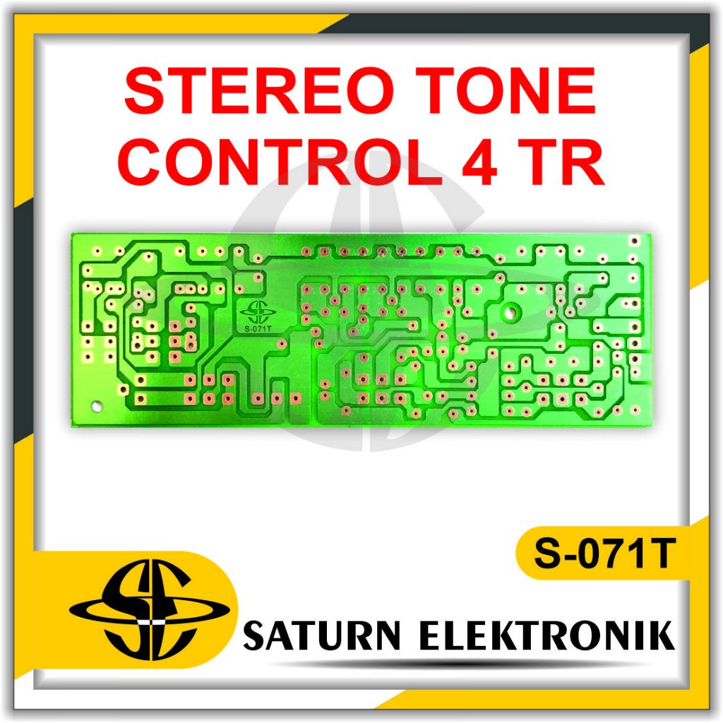 PCB 5 Transistor Stereo Tone Control S-071T