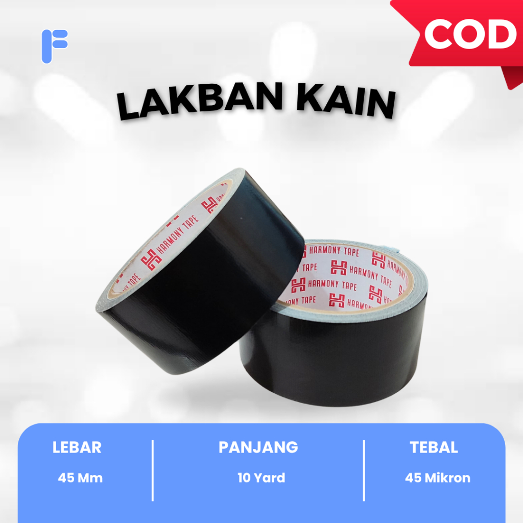 

Lakban Kain Hitan 20 Yard Tebal dan Kuat - Lakban Hitam Kain Super Kuat