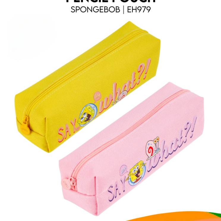

KOTAK TEMPAT PENSIL PENCIL CASE RESLETING DELI H979 SPONGEBOB