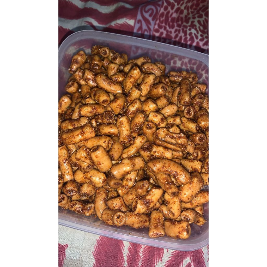 

Makaroni Bantat pedas gurih krenyes