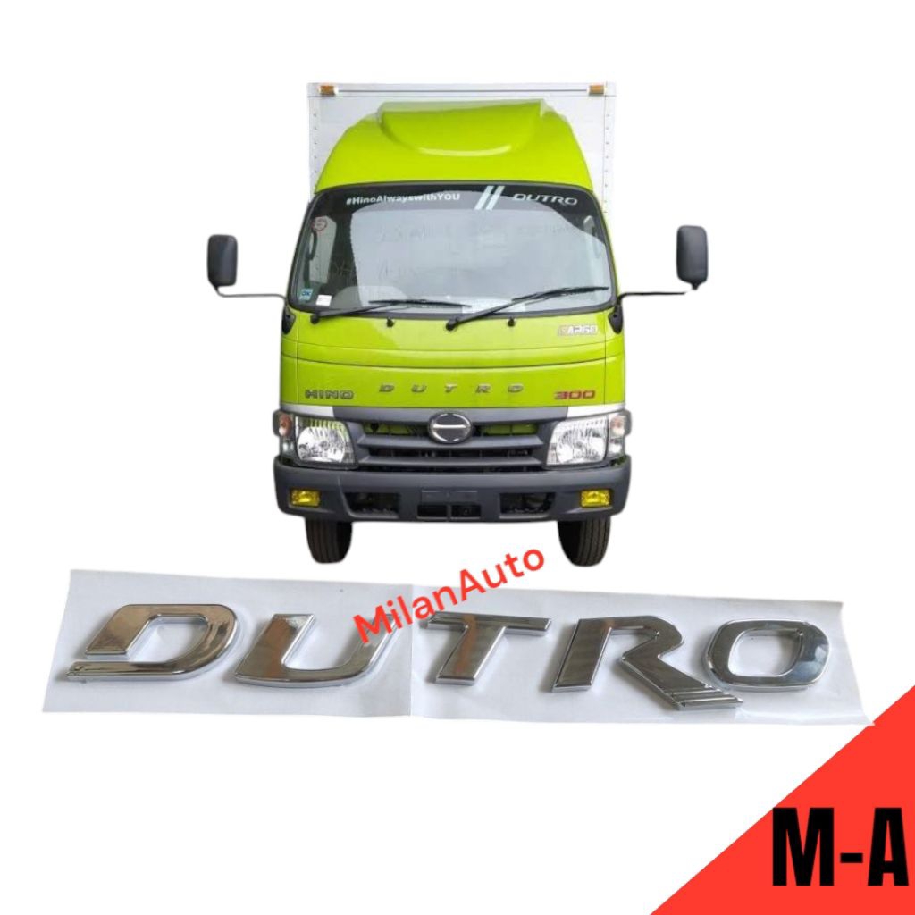 emblem logo tulisan kap mesin depan dutro/emblem dutro hino 300/emblem depan hino dutro