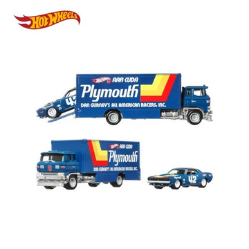 Hot Wheels Team Transport '70 Plymouth AAR Cuda & Sakura Sprinter - Mainan Mobil Balap limited editi