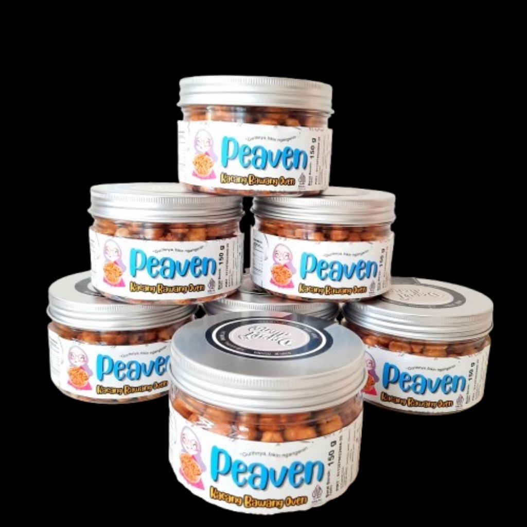 

Kacang bawang oven PEAVEN (nama baru dari KABAW) Toples 150 gram