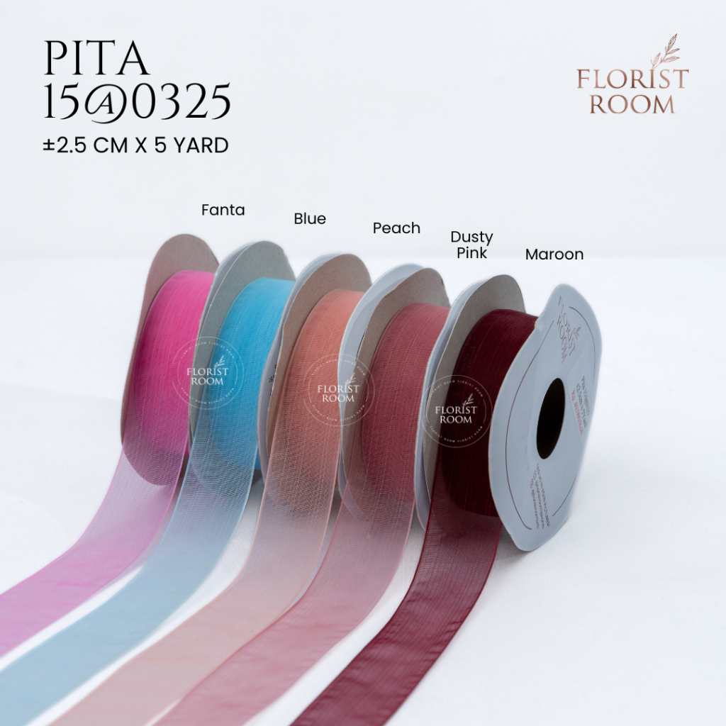 

Pita 15@0325 ±2.5cm x 5Yard - Ribbon Motif - Wedding Bouquet