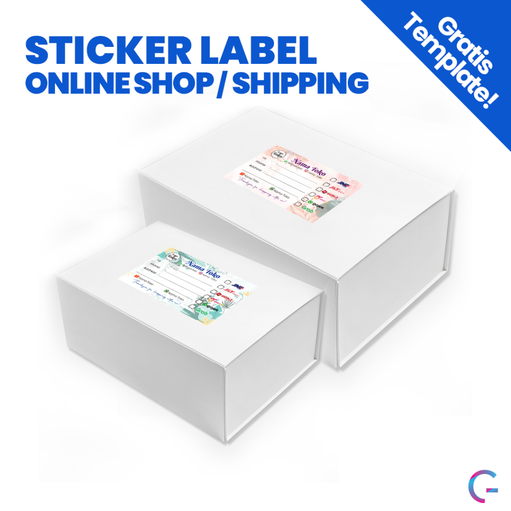 

Sticker Label Pengiriman Olshop | Stiker Kirim / Shipping | Olshop Address Premium Sticker