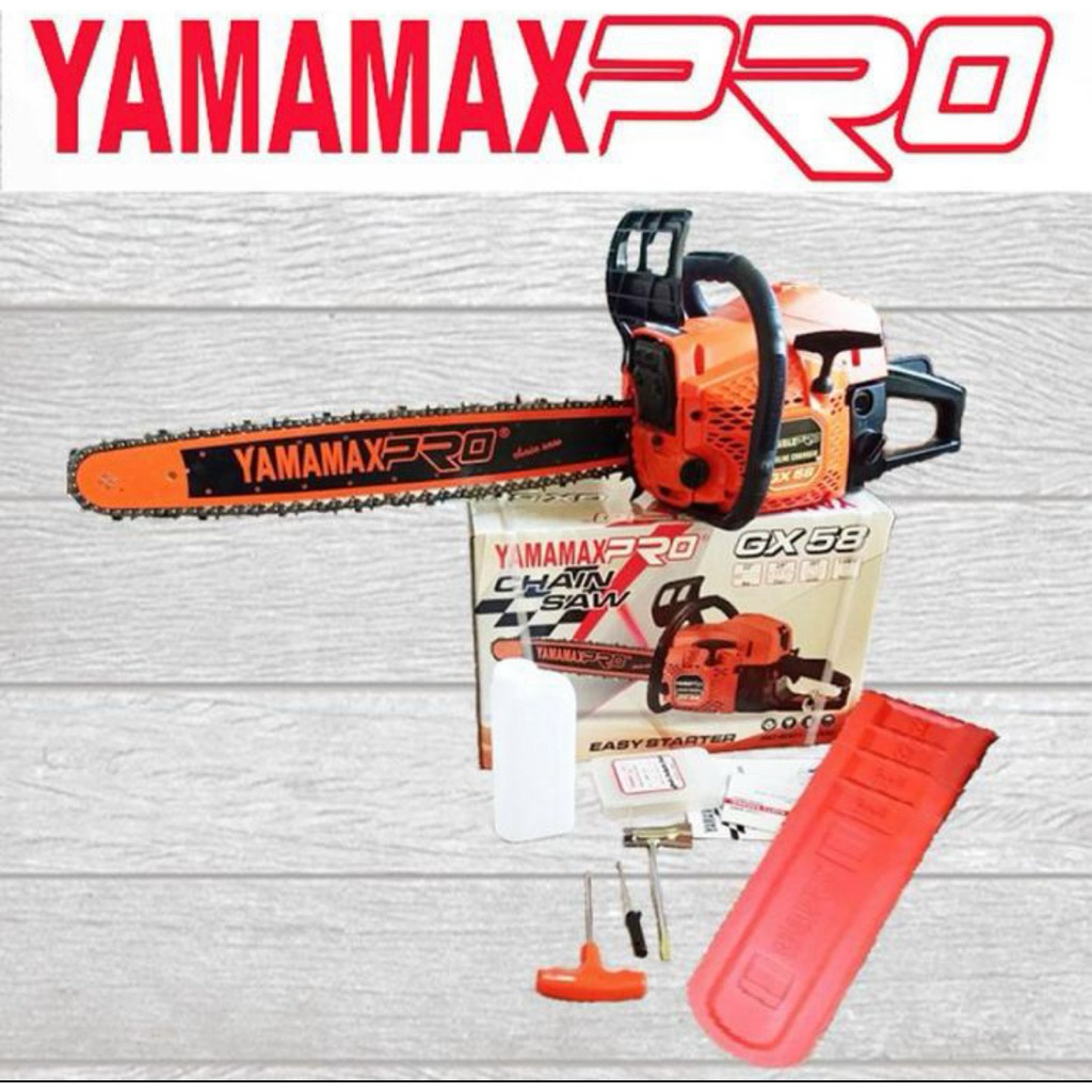 Yamamax Pro GX 58 Chain Saw Mesin Gergaji Kayu