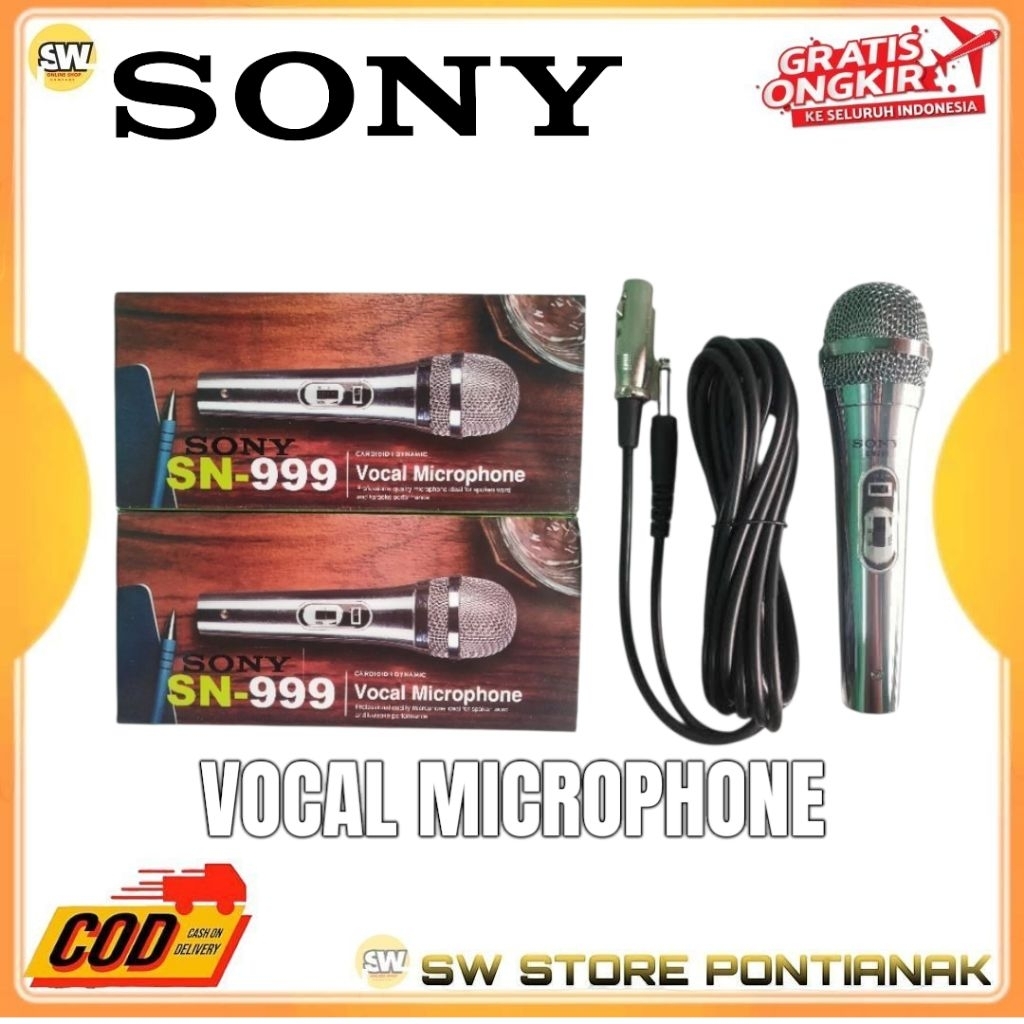 MICROPHONE SONY SN-999 / VOCAL MICROPHONE SONY SN 999 / MIKROPHONE KISEKI / MIC SONY