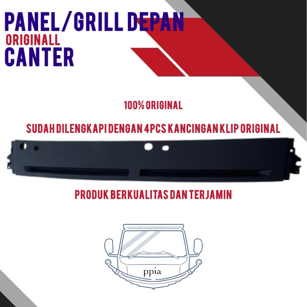 grill depan canter original / garnish depan canter / garnis panel depan canter / panel wiper canter 