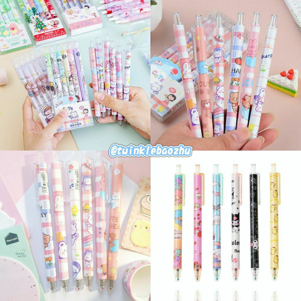 

pen mekanik karakter lucu 0,5mm / harga per pcs (warna rendom) /stationery karakter lucu/Ink hitam