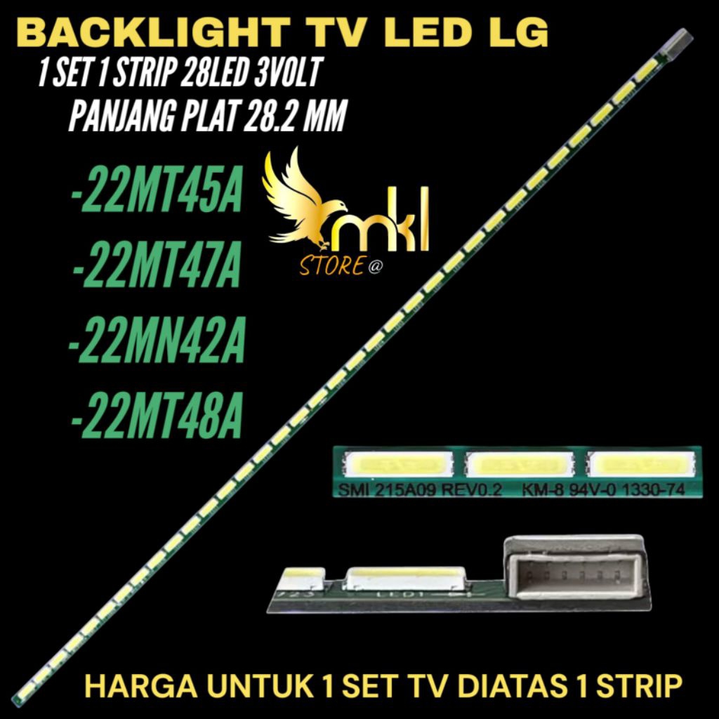 BACKLIGHT TV LED 22 INCH 22MT47A- 23 MT48AF-22MT45A-22MN42A BACKLIGHT TV LED LG