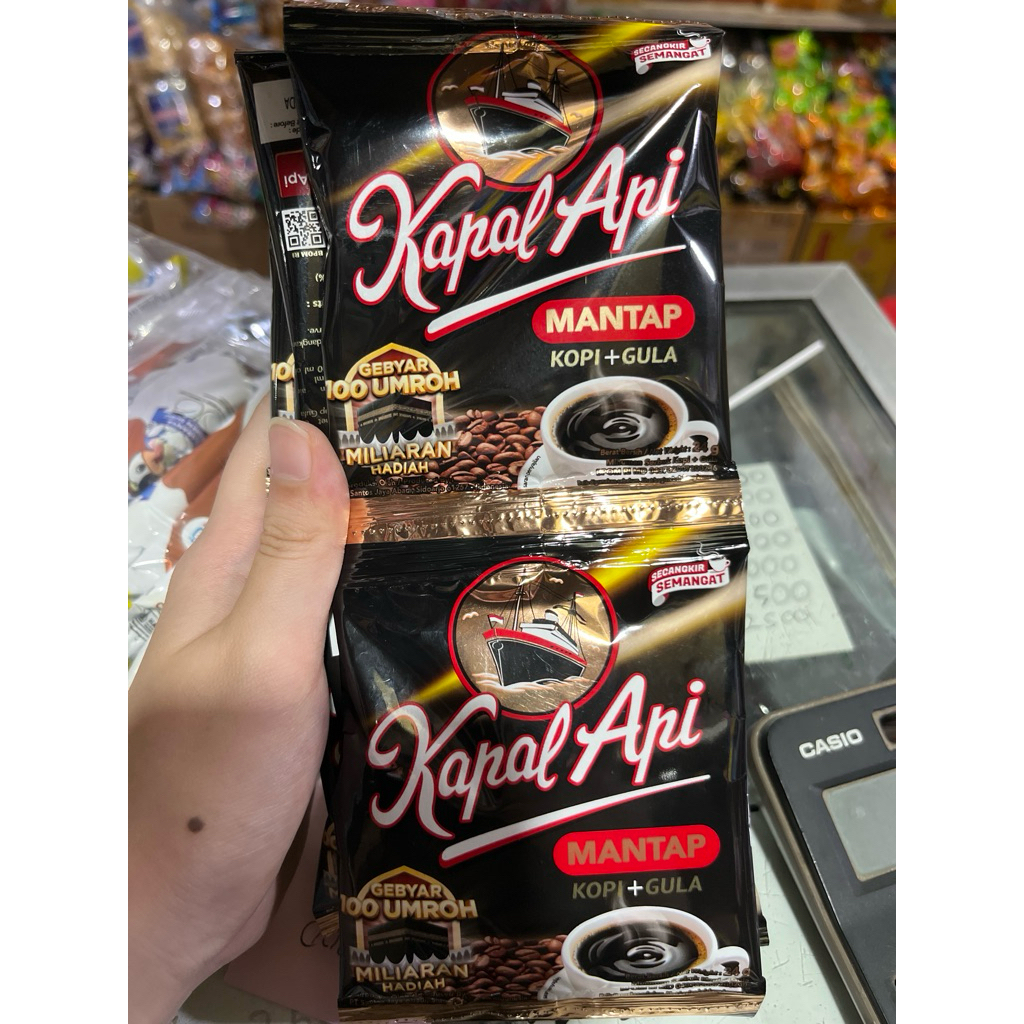 

kapal api mantap kopi + gula renteng