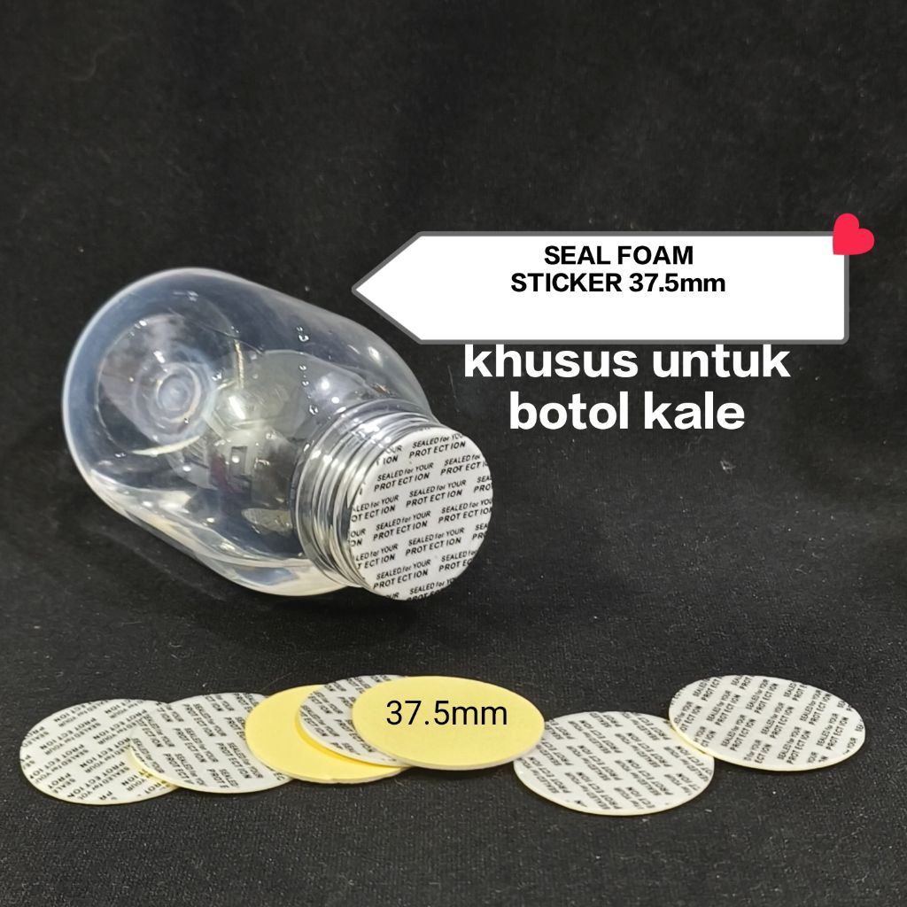 

SEAL FOAM STICKER 37.5mm (untuk botol kale 38mm)