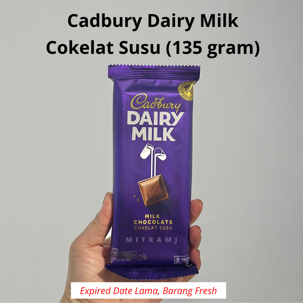 

Cadbury Diary Milk (165 GR/160 GR/135 GR) | Cokelat | Coklat Susu Original