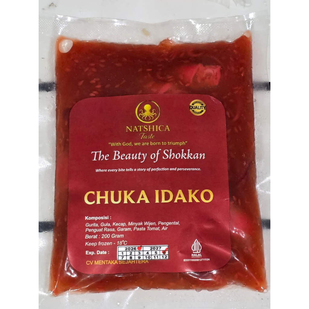 NATSHICA CHUKA IDAKO / BABY OCTOPUS 500GR / NASTSHICA / FROZEN / IDAKO / SUSHI / SUSHI IDAKO / IMPOR