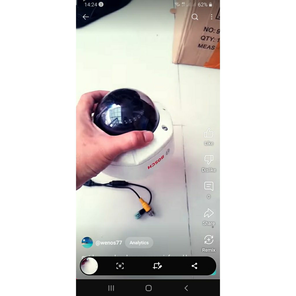 CCTV ANALOG OUTDOOR BOSCH VDI-240V03-2, Dome varifocal 3.8 - 9.5mm, PAL 12VDC/24VAC, infra red IR, b