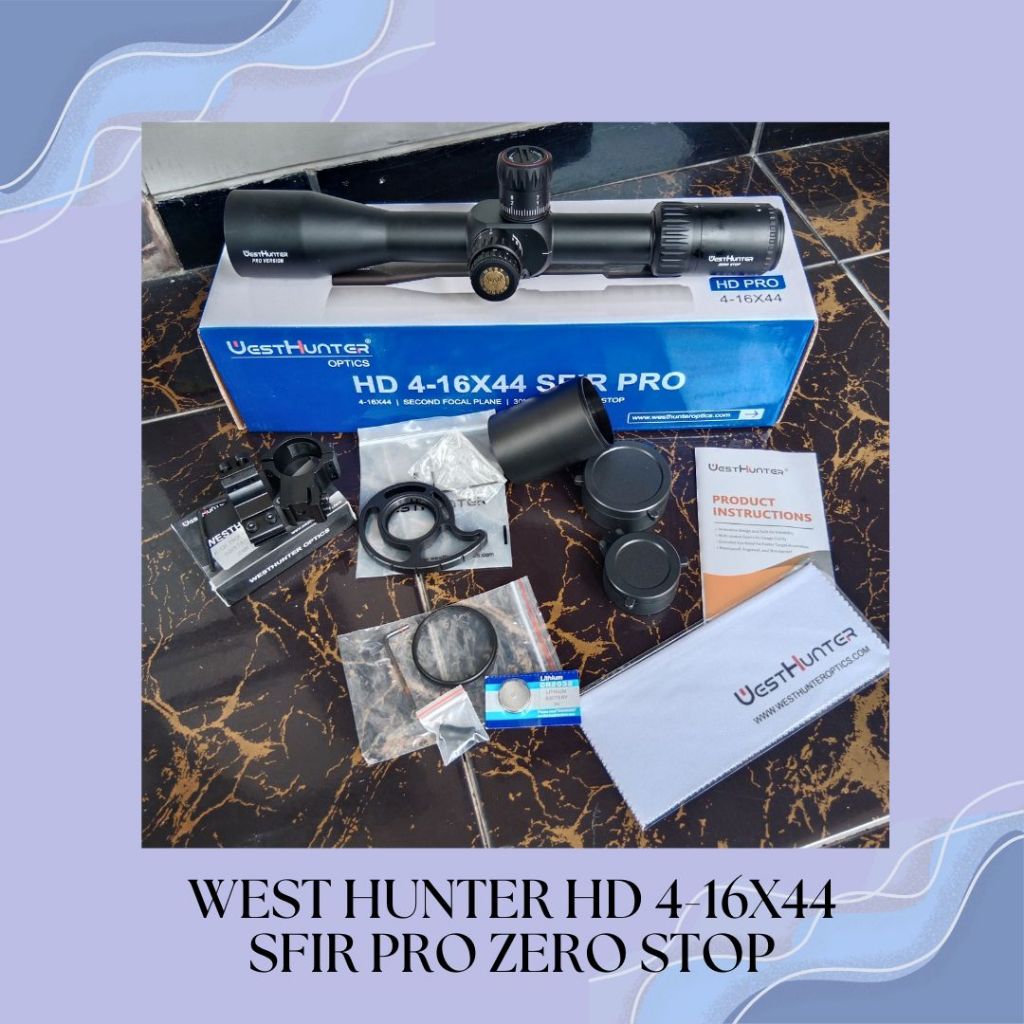 TELESKOP WESTHUNTER HD 4-16X44 SFIR PRO ZERO STOP