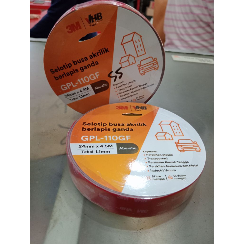 

3M Solatip Busa Akrilik Berlapis Ganda 24mm×4,5m Tebal 1,1mm