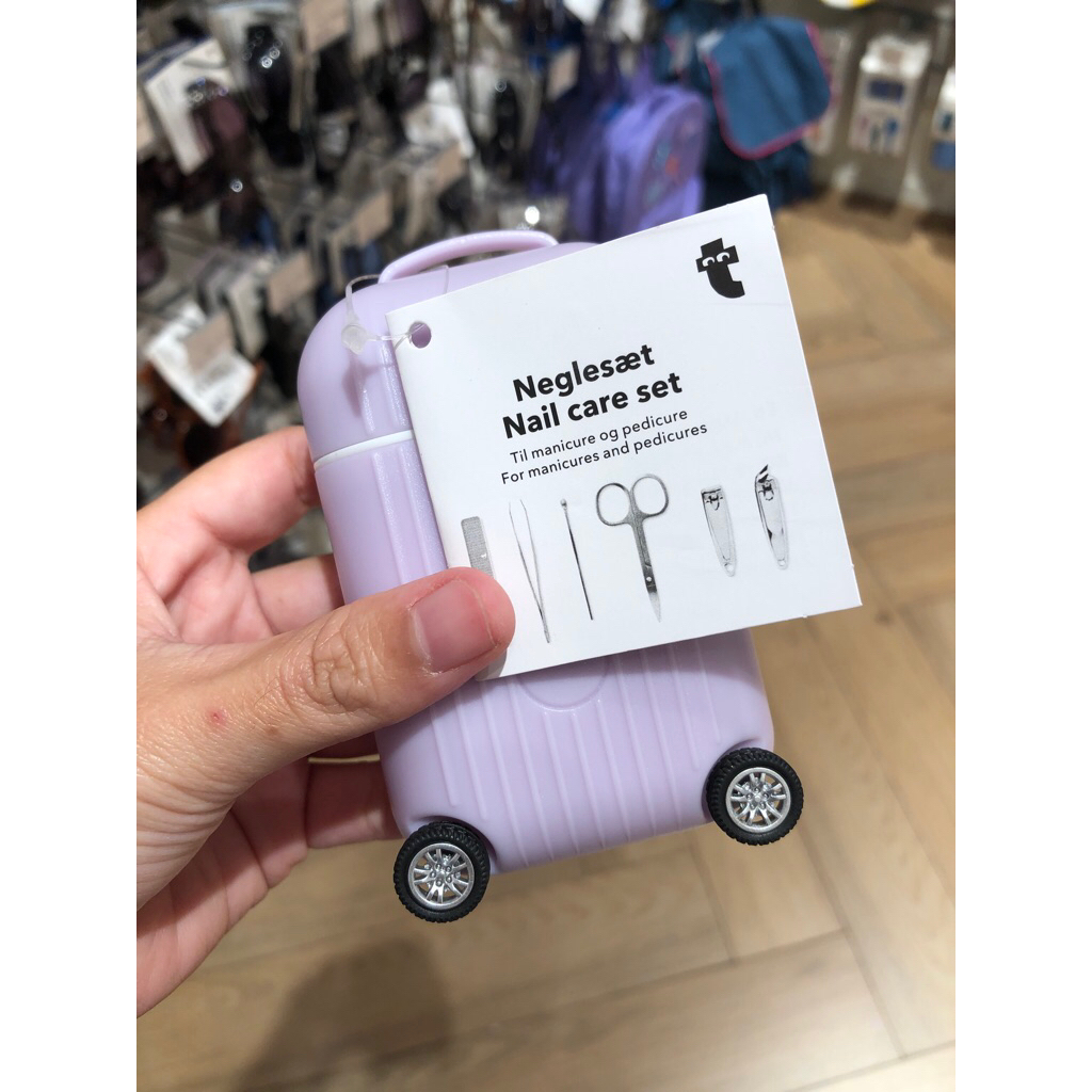 [JASTIP FLYING TIGER] Set Alat Potong Kuku Brush Manicure Travel