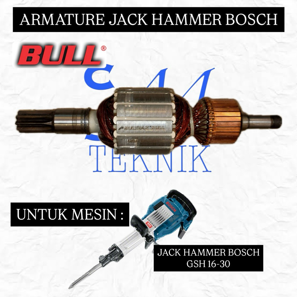 ARMATURE ANGKER MESIN JACK HAMMER BOSCH GSH16 30 ANGKER BOBOK BETON BOSCH GSH16-30