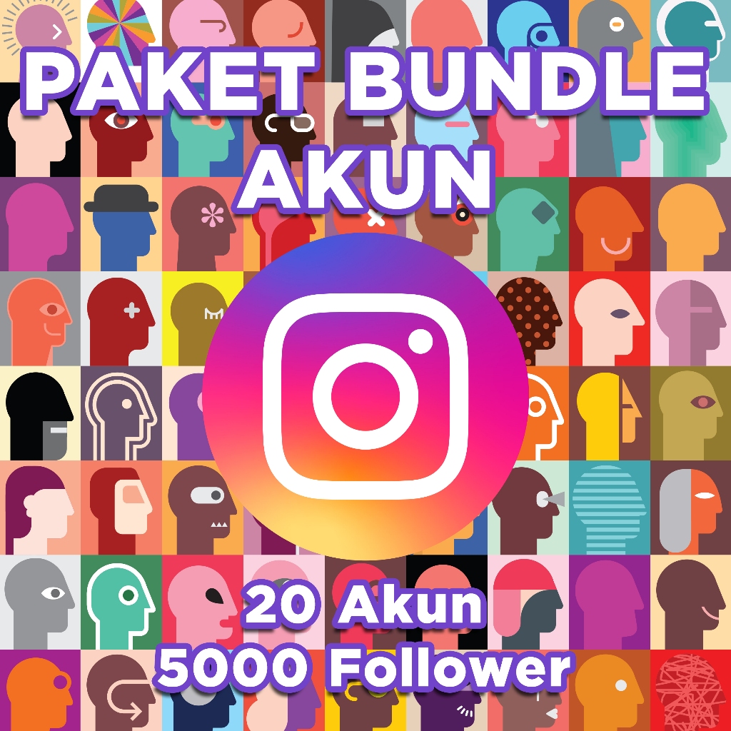 Bundle Akun IG: 20 akun 25k followers