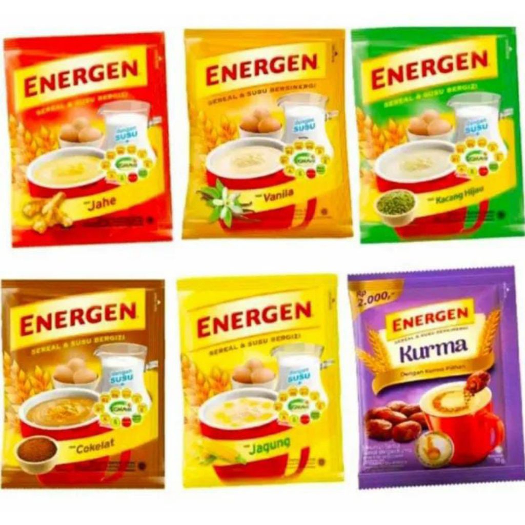 

Energen Sereal Instan isi 10 pcs [1 Renceng] VARIAN RASA