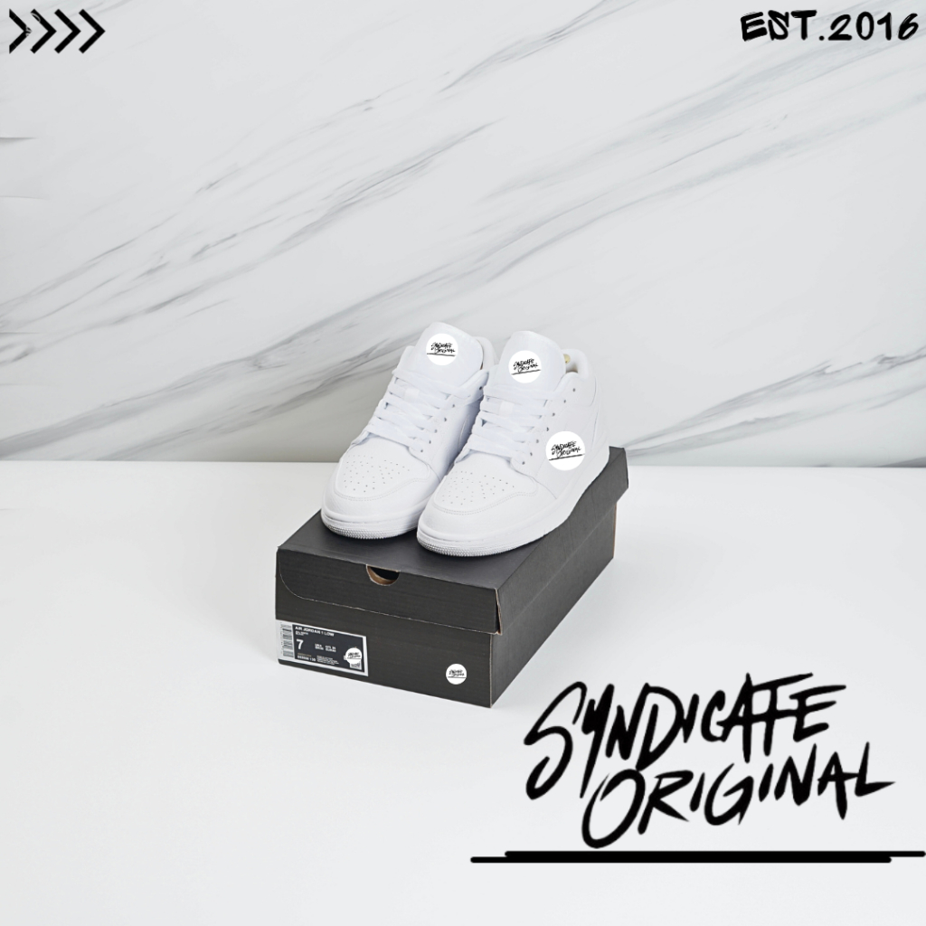Sneakers AJ 1 Low Triple White 100% Bnib
