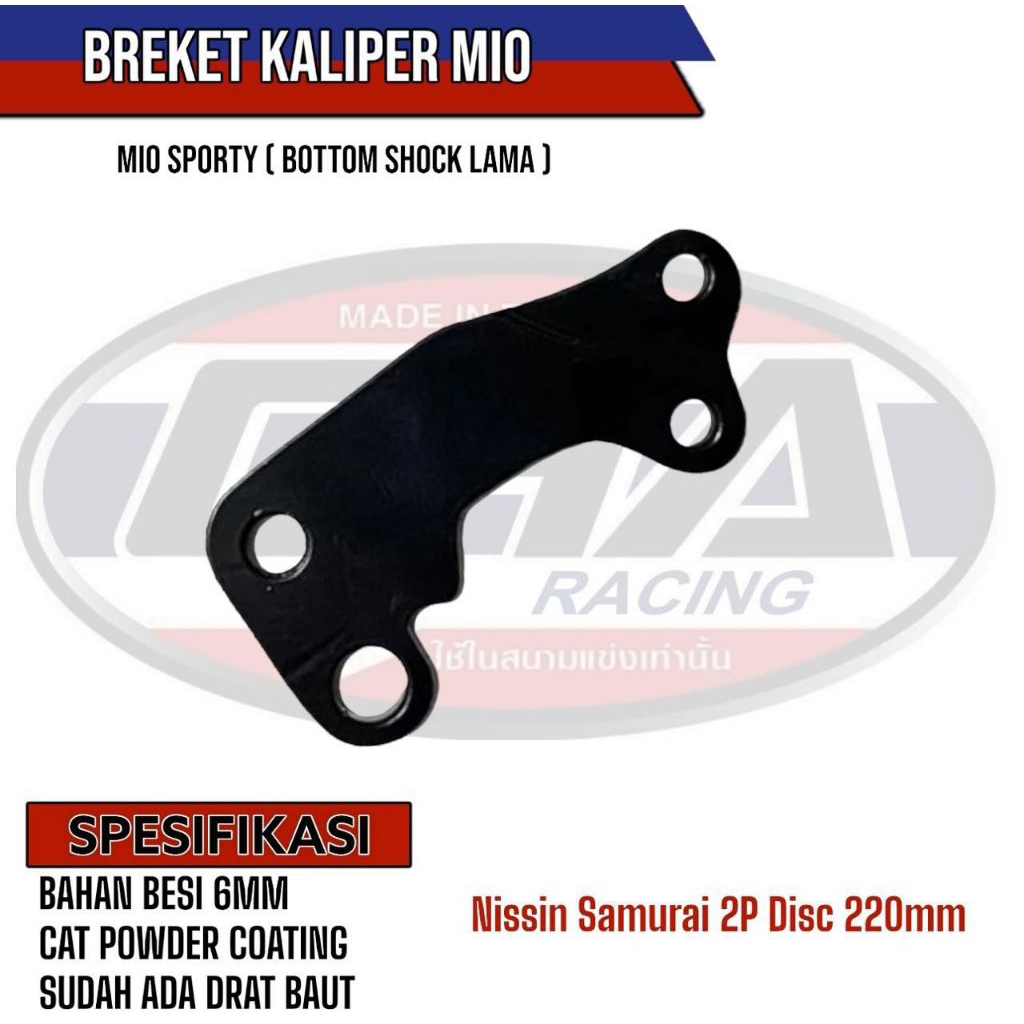 BREKET CHA KALIPER MIO SPORTY & GARNISH NISSIN SAMURAI 2 PISTON