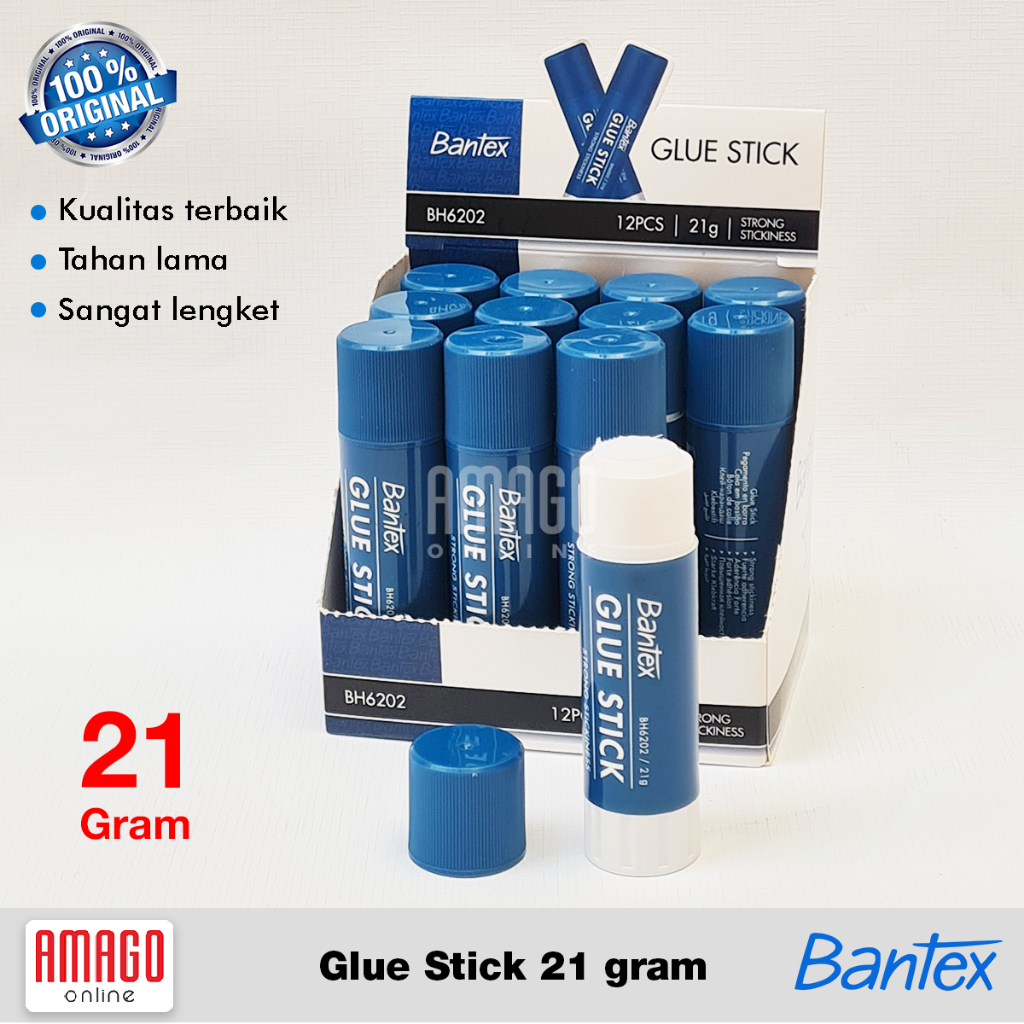 

BANTEX Glue Stick - Lem Kertas - 21 gram - BH6202