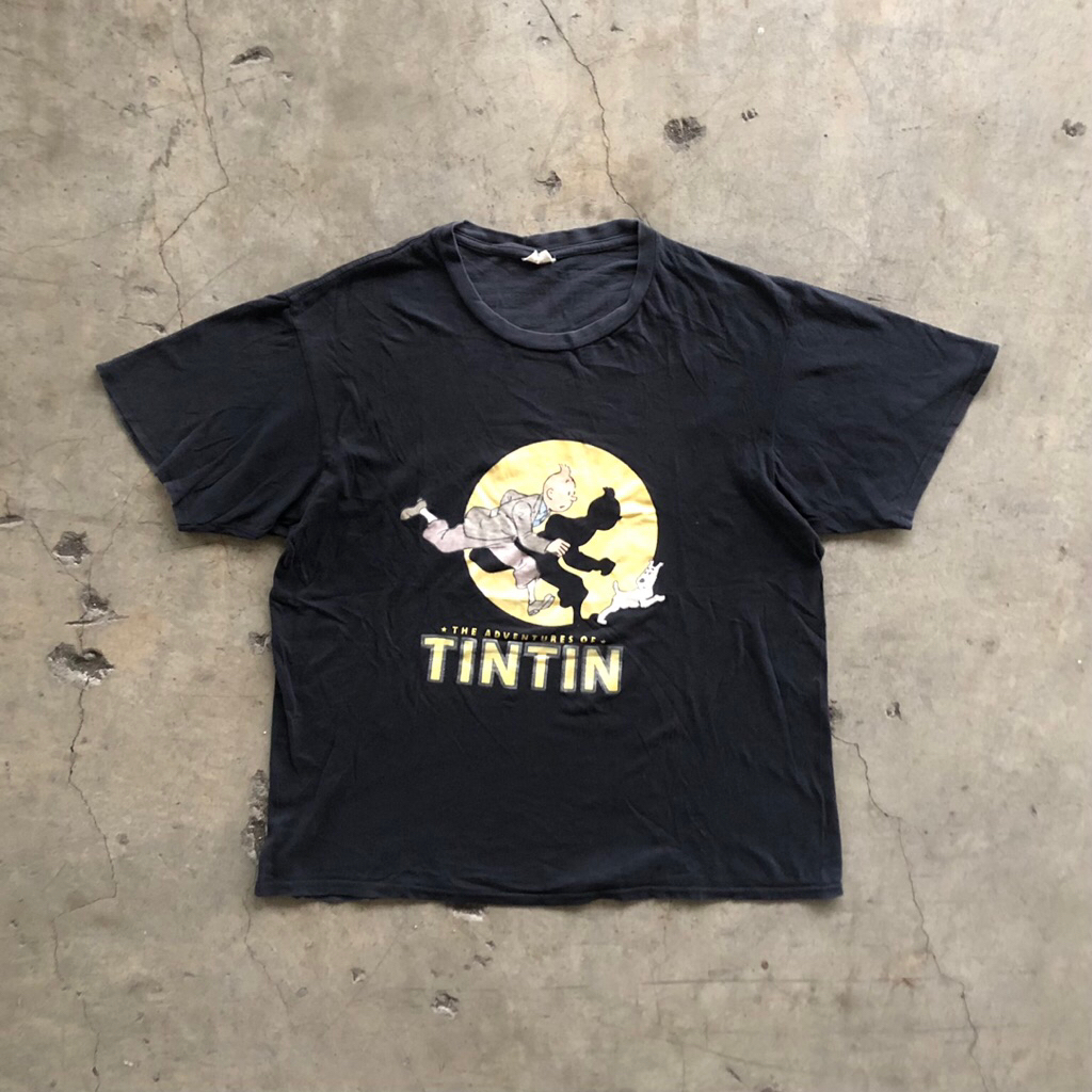 vintage tshirt tintin size m