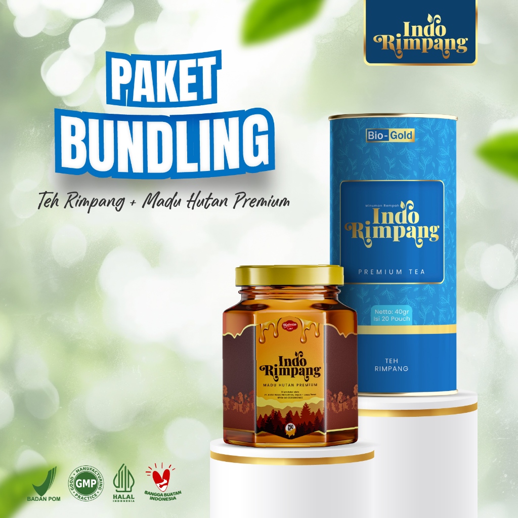 

[Paket Bundling] Teh Indo Rimpang Plus Madu Indo Rimpang Bantu Meningkatkan Metabolisme Tubuh