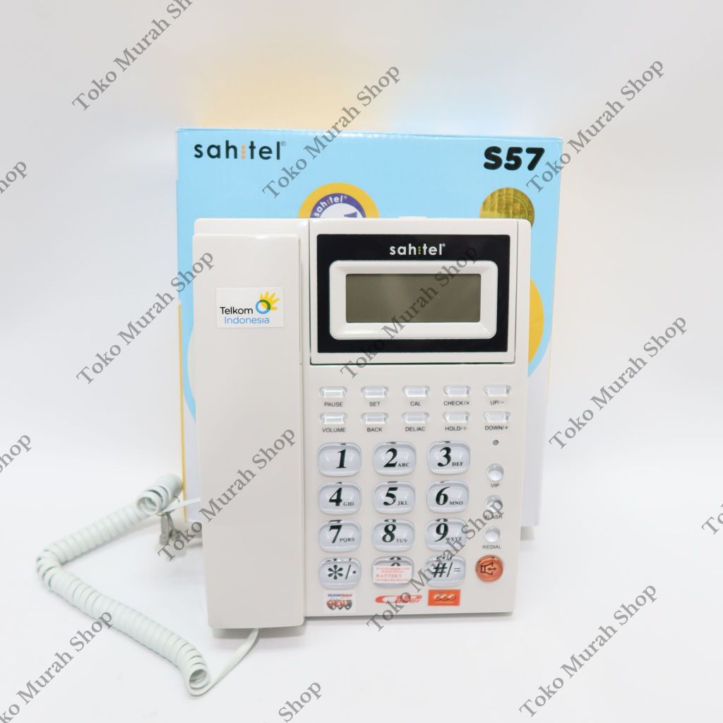 Pesawat Telepon Kabel Sahitel S-52Putih / Telepon Kabel Sahitel