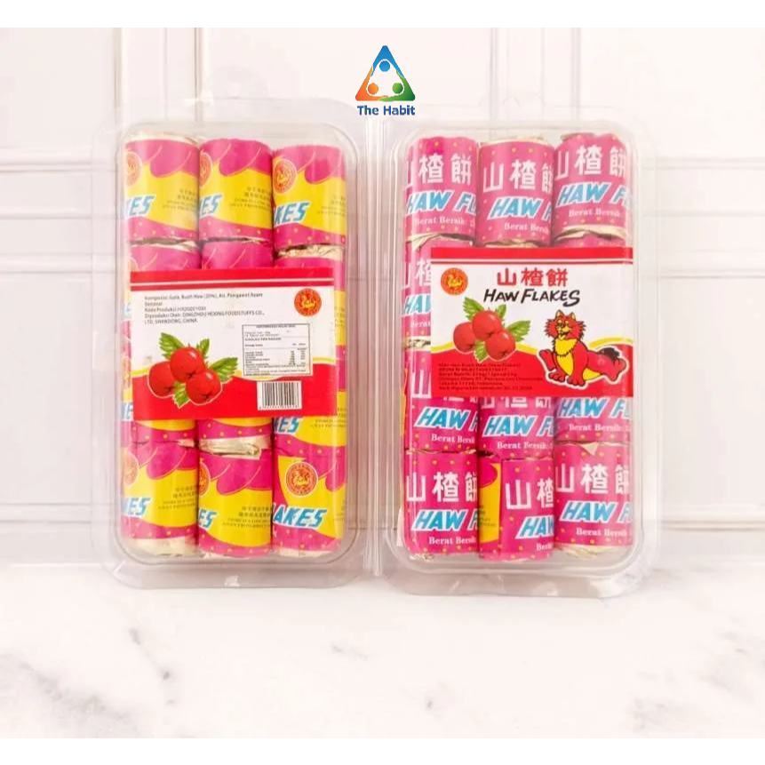 

(The Habit) HAW FLAKES SANCA KECIL 10ROLL CEMILAN BUAH HAW SAN CA SAAN ZAA SANZHA DRIED HAWTHORN MANISAN SANCA