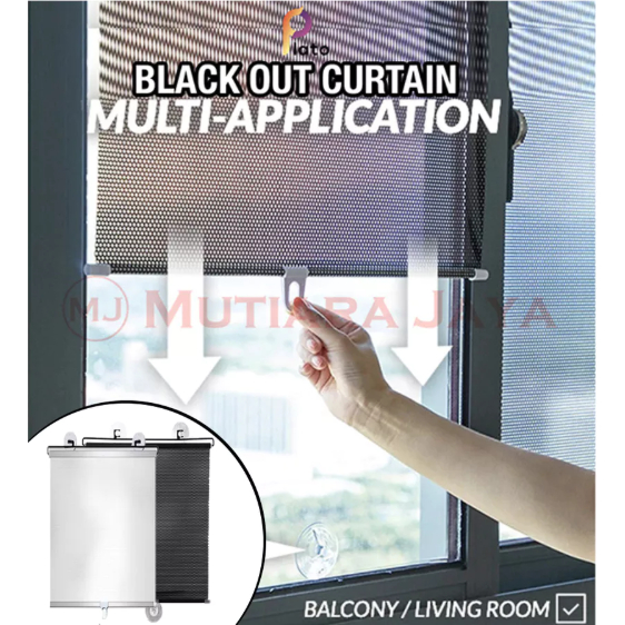 Tirai Jendela Gulung Tempel Rumah Kantor dapur Window Roll Blind