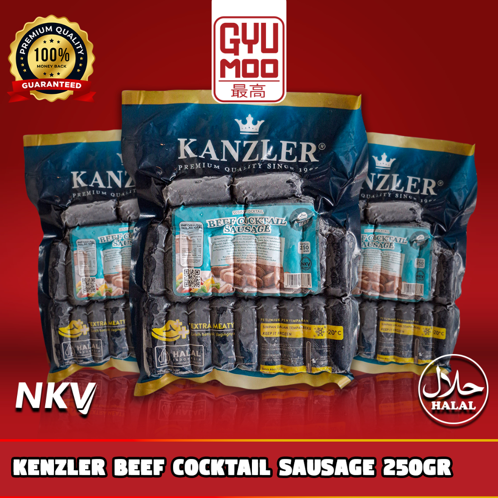 

[Gyumoo Saiko] Kenzler beef sausage 250g frozen food DAGING SAPI HALAL