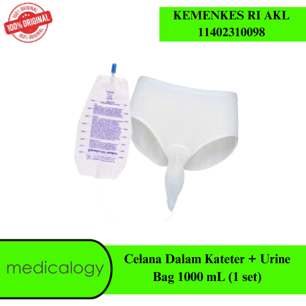 Celana Dalam Kateter + Urine Bag 1000 mL (1 set)