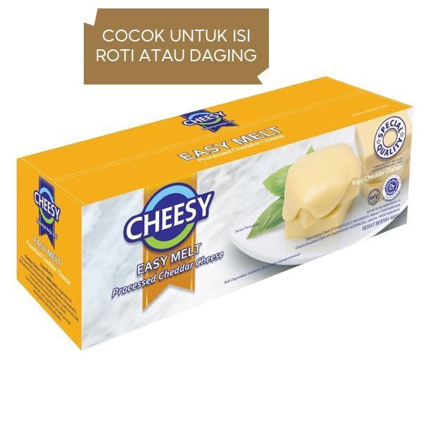 

Cheesy Easy Melt Processed Cheddar Cheese Keju Cheddar Olahan 480gr