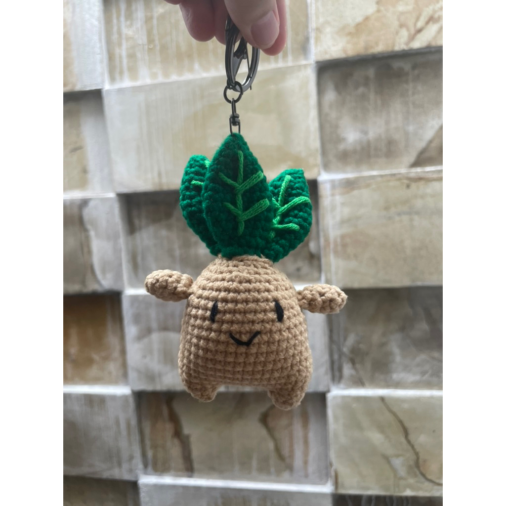 Mandrake Harry Potter Bagcharm | Gantungan Rajut Mandrake