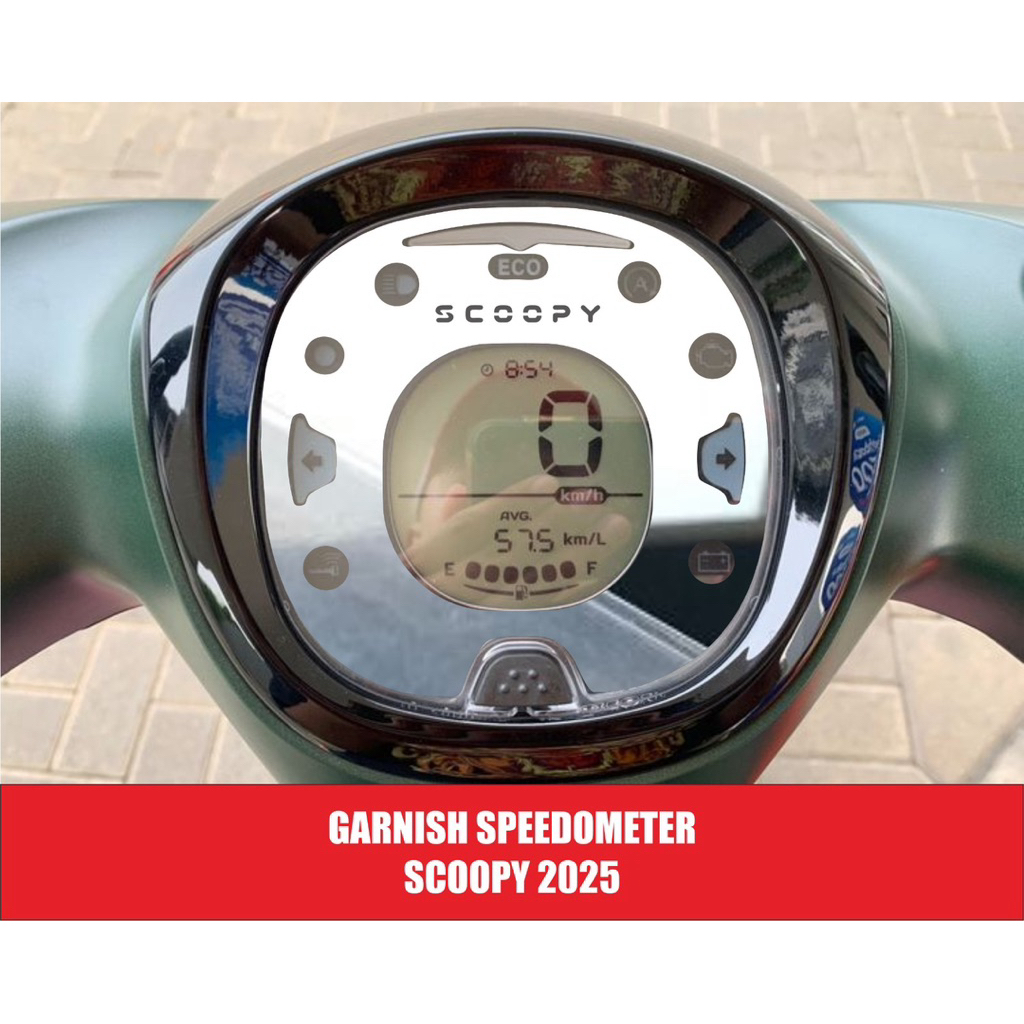Garnish Akrilik Speedometer Scoopy 2025/Garnish Speedometer Scoopy New