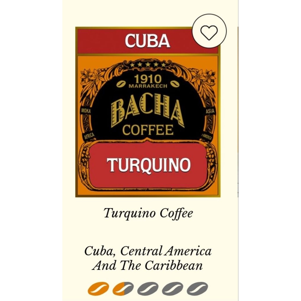 

BACHA COFFEE ~ Turquino Coffee(1 Coffee Bag)