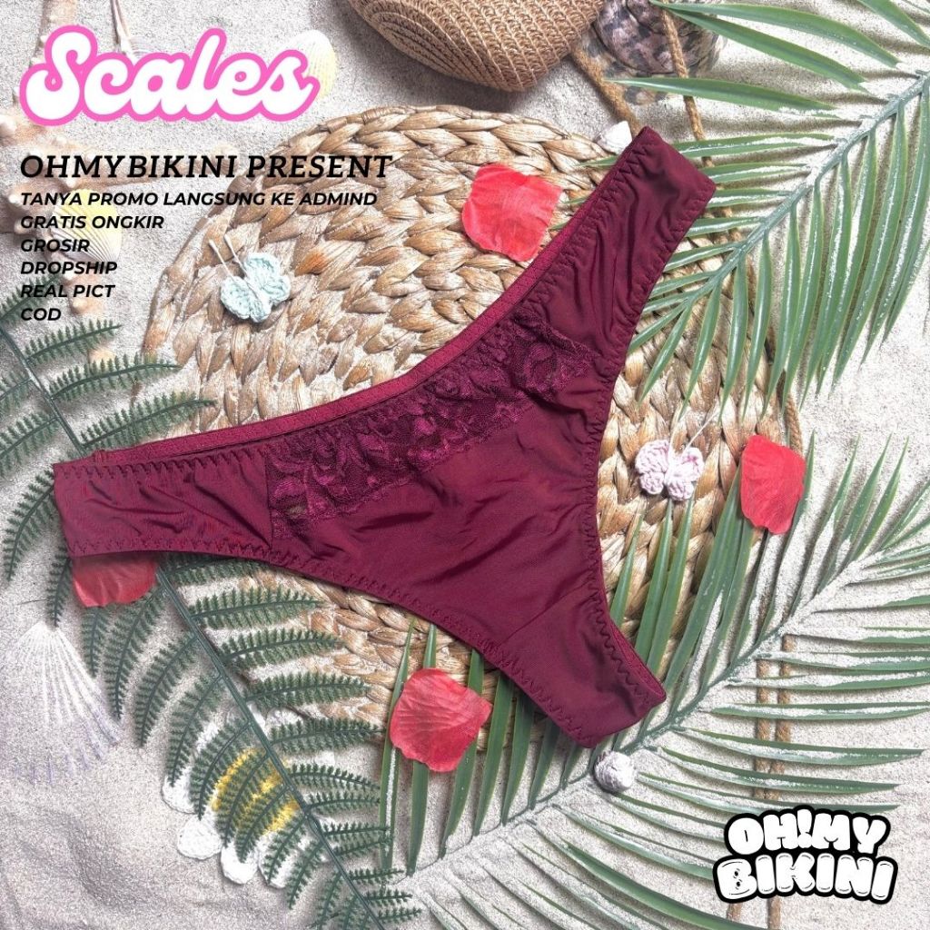SCALES Thong | Panty Lucu | Panty | Panty Murah | Panty pantai | OHMYBIKINI