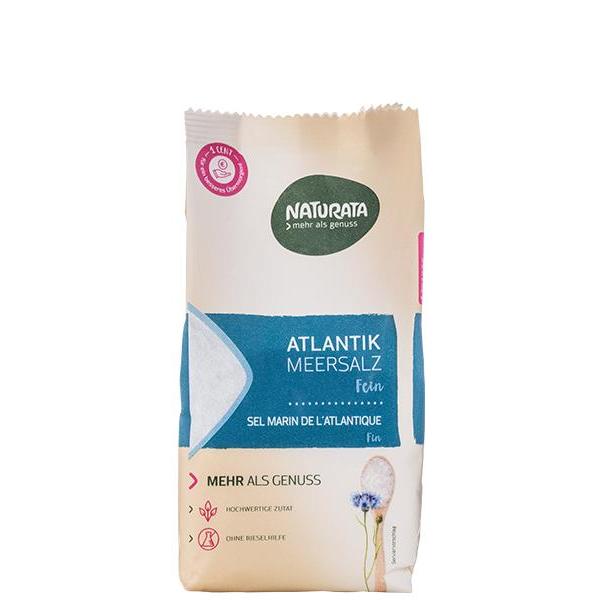 

Naturata Atlantik Meersalz Fein Atlantic Fine Sea Salt 500gr Garam Laut Halus Organik Organic