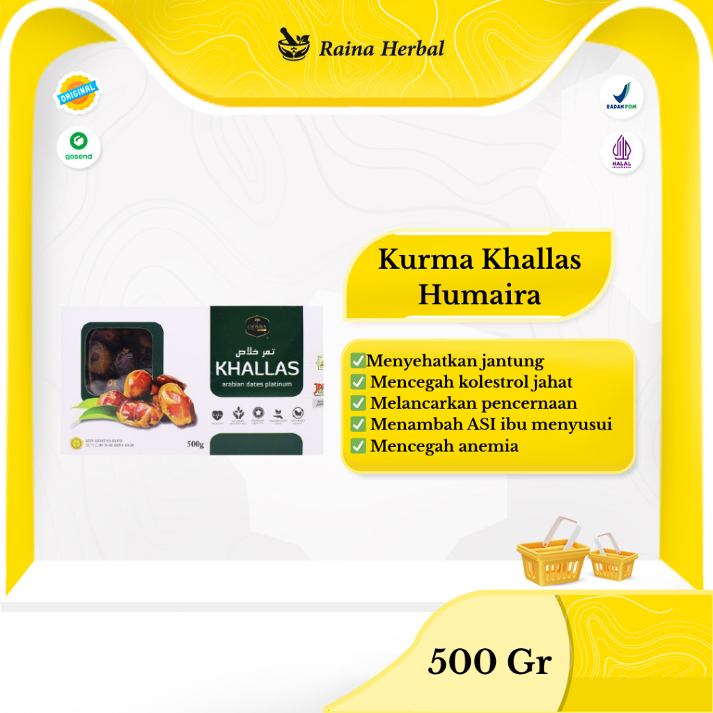 

Kurma Khallas Humaira - 500 Gram